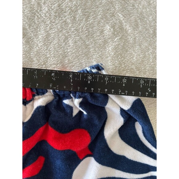 Kiki’s Nation Towel Board Shorts Size S/M Red Blue Beach Pool Vacation - Picture 4 of 6